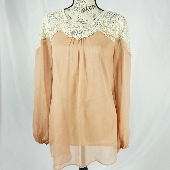 Altar'd State Tops - -Altar'd State- Lace detailed Blouse top